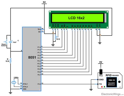 rfid reader module interfacing with 8051|rfid interfacing with 8051.